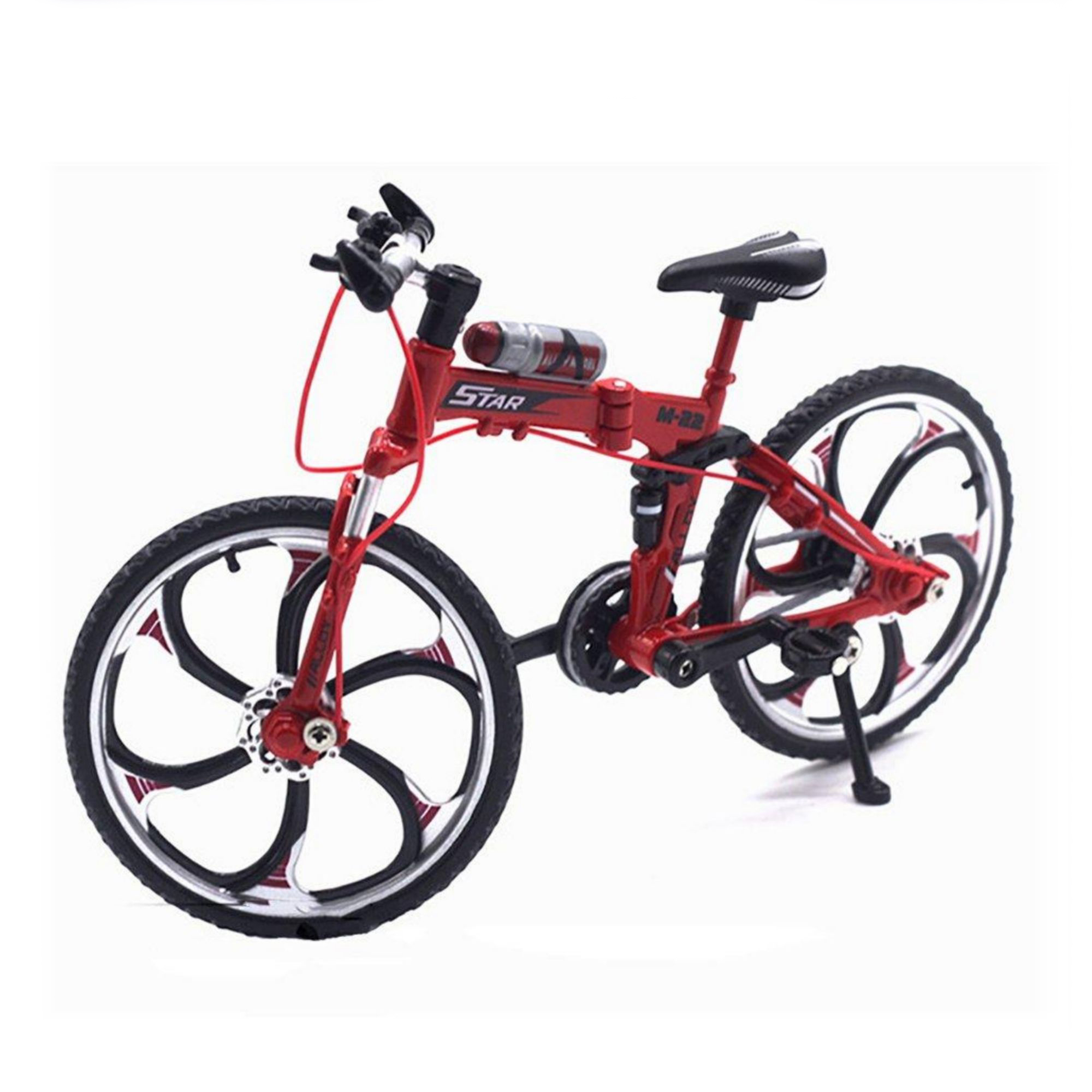 Picture of Simulation Toy Bicycle Model Children's Mini Metal Car Single-Pole Finger Bicycle Ferry Red Color - Imran Fashion Hut