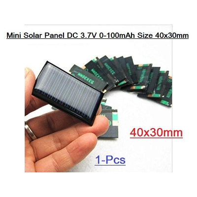Picture of 40x30mm Mini Solar Panel 40x30mm DC 3.7V 0.15W 30mA Solar Cells Standard Epoxy Polycrystalline Silicon DIY Solar Lamp Battery Toys Phone Chargers Solar Panel