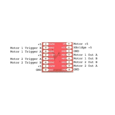 Picture of TB6612FNG Dual DC Stepper Motor Drivers Module Controller Board TB6612FNG Motor Driver Circuit Adapters