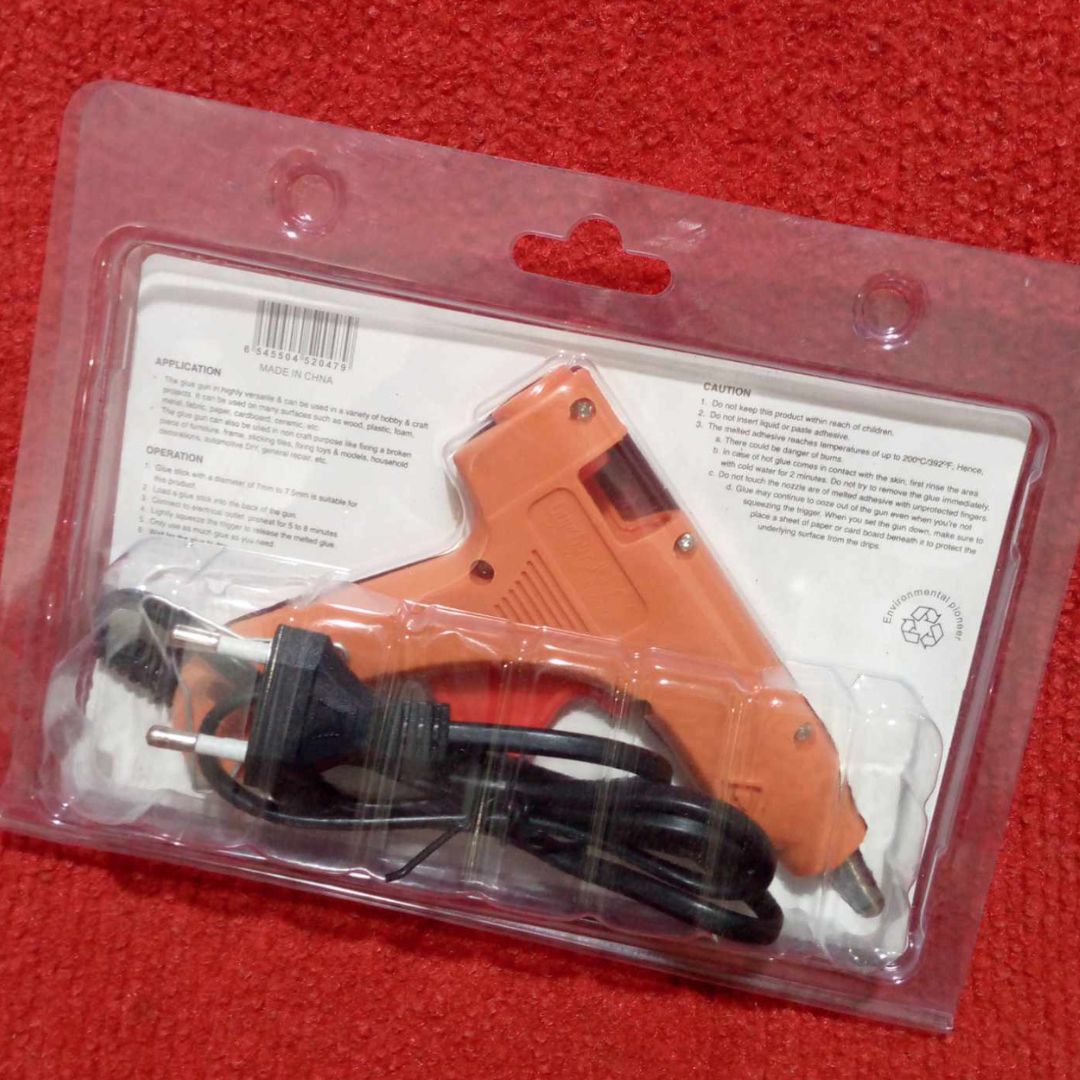 Picture of 5Pcs Glue Sticks With 60Watt Hot Melt Electric Glue G-U-N Machine Ac 220V 60W Heat G-U-N Glue Machine For 7Mm Glue Sticks 60 Watt Constant Temperature Diy Craft Art Heat Repair Tool - Glue G-u-n