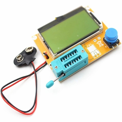 Picture of LCR-T4 Digital Component Tester Transistor Diode Triode Capacitance Resistance E.S.R Meter MOS PNP NPN Checker With LCD Display LCR-T4 Component Testers Tools