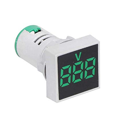 Picture of 22mm SQUARE AC VOLT Meter 12-500V Voltage Meter Panel Mount 22mm Square Panel Voltmeters Tools Sets