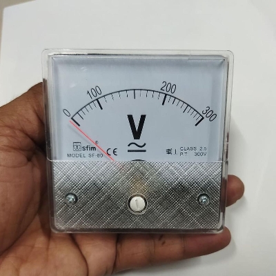 Picture of AC 300V ANALOG VOLTAGE Meter AC Analog Voltage Meter 0-300V Gauge Square Panel AC 0-300V Volt Voltage Meter 300V Analog Panel Volt Voltage Meter For AC 220V Line Volt Testers - multimeter