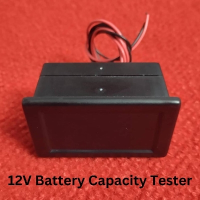 Picture of 12V Battery Capacity Testers With Digital Voltmeter DC 12-60V Car Battery Capacity Tester Monitor RED GREEN LED Battery Level Indicator Charge 12V Level Indicator