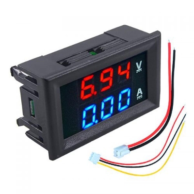Picture of DSN-VC288 VC288 DC 100V 10A Voltmeter & Ammeter Blue & Red LED Amp Dual Digital Volt Meter Voltage Current Meter Mini Digital Voltmeter Ammeter Testers 0.56″ LED Display