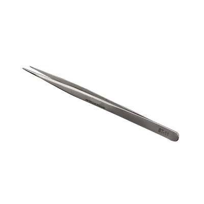 Picture of ST-11 Tweezer Professional Curved Tweezer ST-11 Tweezers Straight Tweezers Stainless Steel Tweezer Hand Tools Mobile Phone Repairing Opening Tools