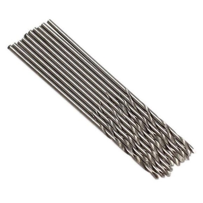Picture of 2Pcs- 0.8mm Drill Bit 0.8mm HSS Twist Drill Bits 0.8mm High Speed Steel With 0.8mm Shank For Drill Machine Chuck