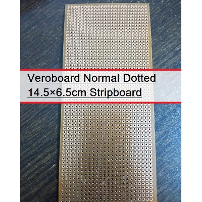 Picture of DOTTED TYPE VERO BOARD Normal Veroboard Dotted 14.5×6.5cm Stripboard Board PCB Printed Circuit Board For Prototyping Designing Weld Soldering Arduino Cables Connectors DIY