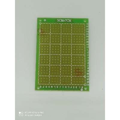 Picture of 7x5cmm SINGLE SIDE DOT Veroboard Single Side Dot 7x5cm Glass Fiber Stripboard PCB Printed Circuit Board Project Board For Prototyping Weld Soldering Arduino Cables Connectors DIY