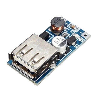Picture of BLUE Circuit DC DC 0.9V-5V to 5V 600mAh Power Bank Charger Step Up Boost Converter Supply Voltage Module USB Output Charging Circuit Board Electronics Circuitry & Parts - power bank circuit