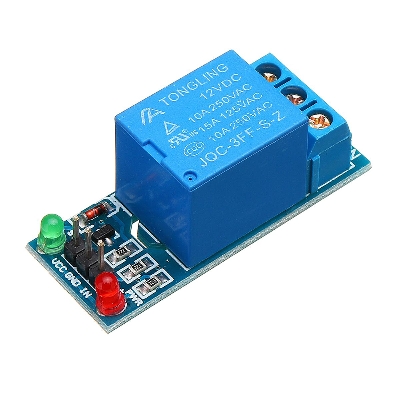 Picture of 12V Relay 1CH 1 Channel Module DC 12V Single Channel Trigger Relay Control Module With Screw Terminal For Arduino One Channel DC12V Relay Switches Electronics Circuitry & Parts
