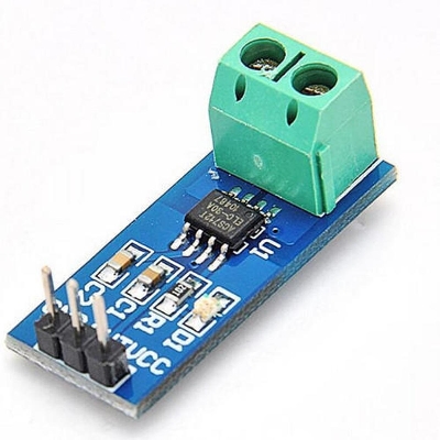 Picture of 20A Range Current Sensor Module ACS-712 ACS712 20Amp Hall Effect Current Sensor Module Straight 3 Pin Range 20A Current Sensor Module For Arduino Electronics Circuitry & Parts