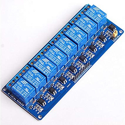 Picture of 8CH 5V 8 Channel 5V Relay Module DC 5V Eight Channels Isolated Relay Control Module Switches With Screw Terminal For Arduino DC5V With Optocoupler Protection