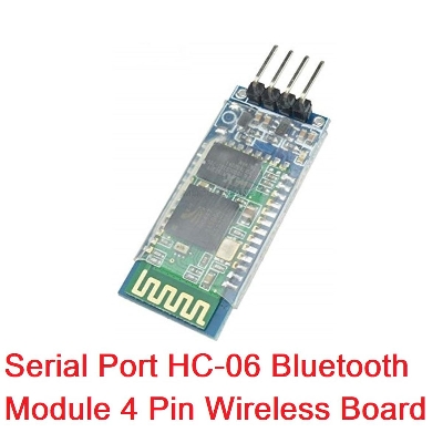 Picture of HC06 HC-06 4Pin Bluetooth Module Serial Port Integrated Bluetooth Module Serial Port 4 Pin Cables Connectors HC06 Board For Arduino