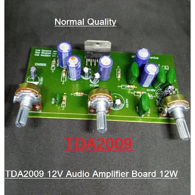 Picture of NORMAL CAPACITORS TDA2009A TDA-2009 TDA 2009 Amplifiers Board 12W Speakers DC 8-28V Power Supply Audio Amplifiers Circuit 