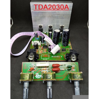 Picture of 3CH BANGLADESHI TDA2030A Amplifiers Circuit Board 3 Volume 2.1 18W 18W Speakers 3 Channel TDA2030 Amplifiers Circuit Power AC 12-15V TDA2030 Subwoofer Amplifier Board Audio Circuit