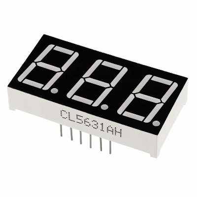 Picture of 0.56″ 3 Digits 7 Segment Display