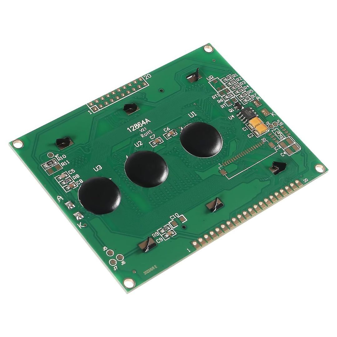 Picture of LCD12864 12864 Full Graphics LCD Display Monitor 12864 128×64 5V Character Blue Backlight Screen LCD 12864 IIC I2C For Arduino LCD Display Electronics Circuitry & Parts