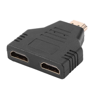 Picture of 2 In 1 HDMI Male To Dual HDMI Female Port Audio Video Spli-tter Adapters Converter 1080P Monitor USB Adapters Sockets