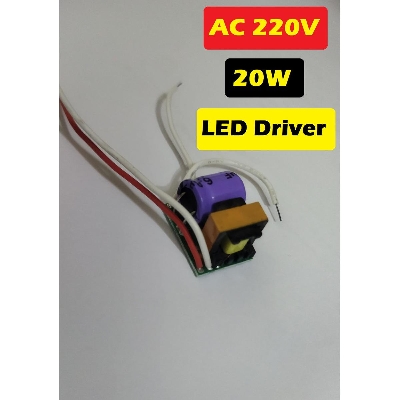 Picture of 3Pcs- LED Driver AC 220V 20W LED Lights Driver Circuit Board For 20 Watt SMD LED Chip Board LED Assembly Purpose DIY Electrical Circuitry & Parts