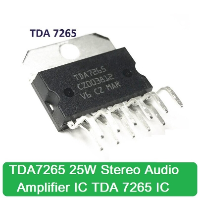 Picture of TDA7265 TDA 7265 25W+25W Stereo Audio Amplifier IC 2 Channel Stereo Class AB Audio Amplifiers Chip Transistor Electrical Circuitry & Parts
