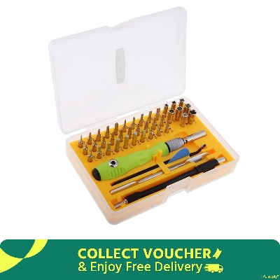 Picture of 42 In 1 Precision Screwdriver Set Repair Tool Kit 42 In 1 Screwdriver Bits With Tweezer & Opener Multipurpose Instrument Stainless Steel Screwdriver For Mobile Phone Laptop Computer Repairing Tools Sets