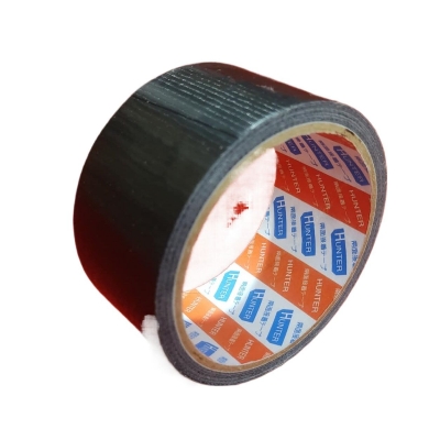 Picture of Rexene Tape BLACK Polyethylene Cloth Tape 2 Inch Tape 50mm Tape 10M Long Industrial Cloth Duct Tape  Adhesive Black Tape 2 Inch Polythene Cloth Tape 2 Inch Binding Tape