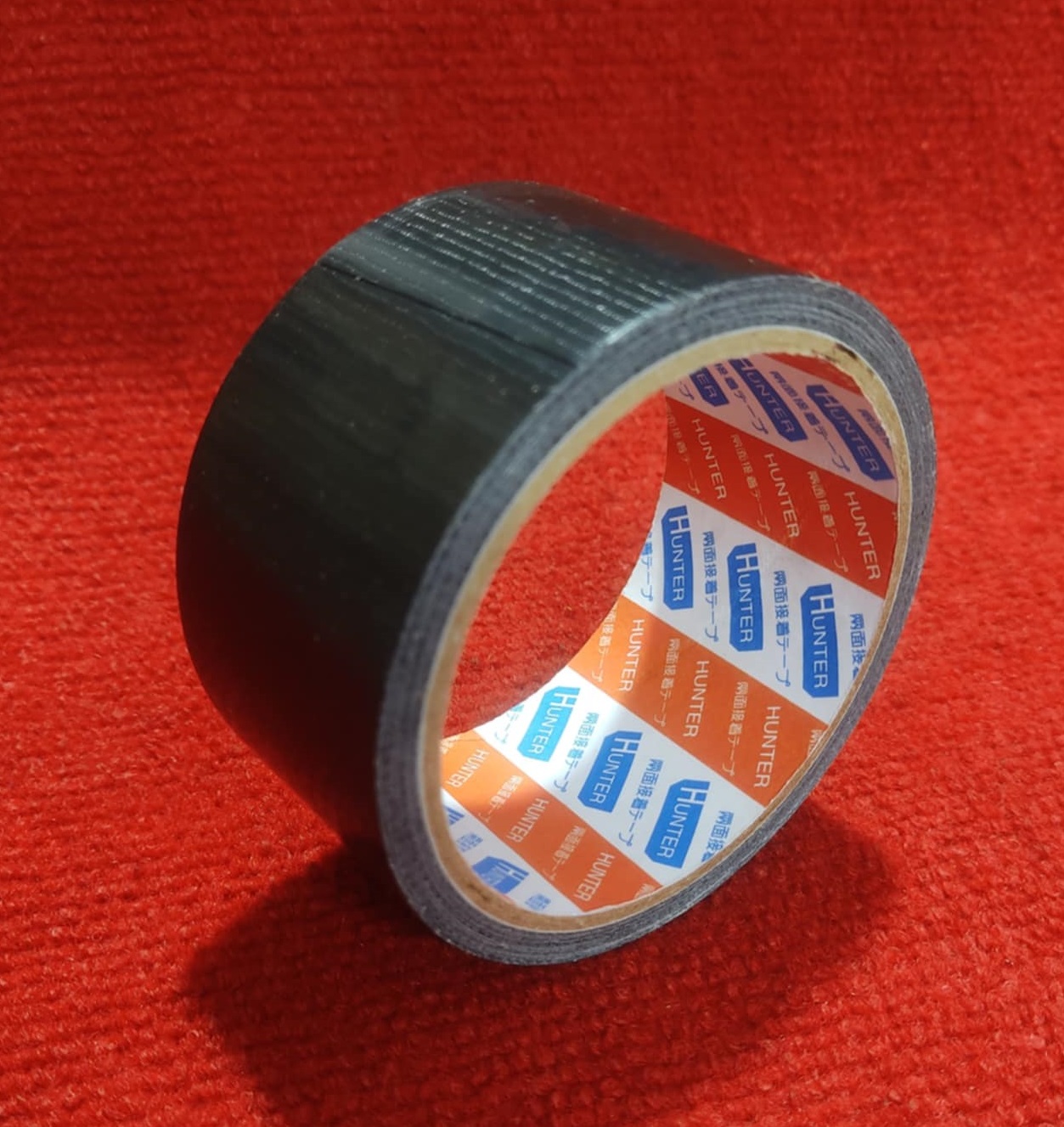 Picture of Rexene Tape BLACK Polyethylene Cloth Tape 2 Inch Tape 50mm Tape 10M Long Industrial Cloth Duct Tape  Adhesive Black Tape 2 Inch Polythene Cloth Tape 2 Inch Binding Tape