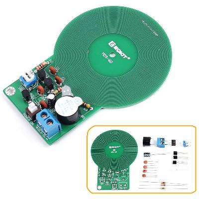 Picture of Round Type Metal Detector 60mm Non-Contact Metal Induction Detection Module Contactless DC 3V 5V Metal Detector Sensor Locator Scanner Unassembled DIY Kit Electronic P.C.B Board Module