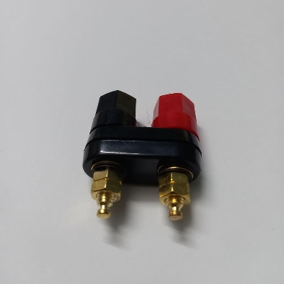 Picture of M5 Thread Dual Binding Post Terminals M5 Thread Power Amplifier Speaker Connector For Cables 2-Way Banana Plug Jack Socket RED BLACK Audio Amplifiers 4mm Banana Plug Terminal