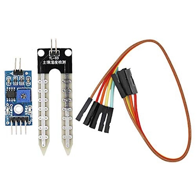 Picture of Soil Sensor DC 3.3V 5V LM393 IC Chip Smart Electronics Soil Moisture Detection Humidity Sensor Module For Arduino Development Board DIY Electrical Circuitry & Parts