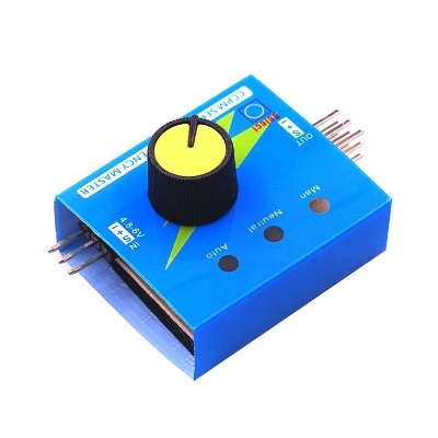 Picture of 3CH Channel Servo Tester Gear Test CCPM Consistency Master Checker 3 Channel 4.8-6V With LED Indicator Light Electrical Circuitry & Parts