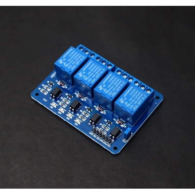 Picture of 12V Relay Module DC 12V Four Channel Isolated Relay Control Module With Screw Terminal For Arduino 4 Channel DC12V With Optocoupler Protection