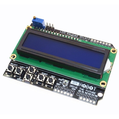 Picture of Keypad Shield With LCD1602 LCD Display Monitor 1602 16×02 5V Character Blue Backlight Screen LCD 1602 IIC I2C For Arduino LCD Display Electronics Circuitry & Parts