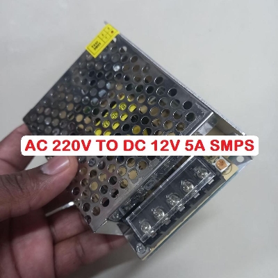 Picture of 12V 5A SMPSAC  220V To Dc 12V 5A 60W Switching Mode Power Supply Adapter Charger For Electronic Project Industrial 12V SMPS 5A Adapters