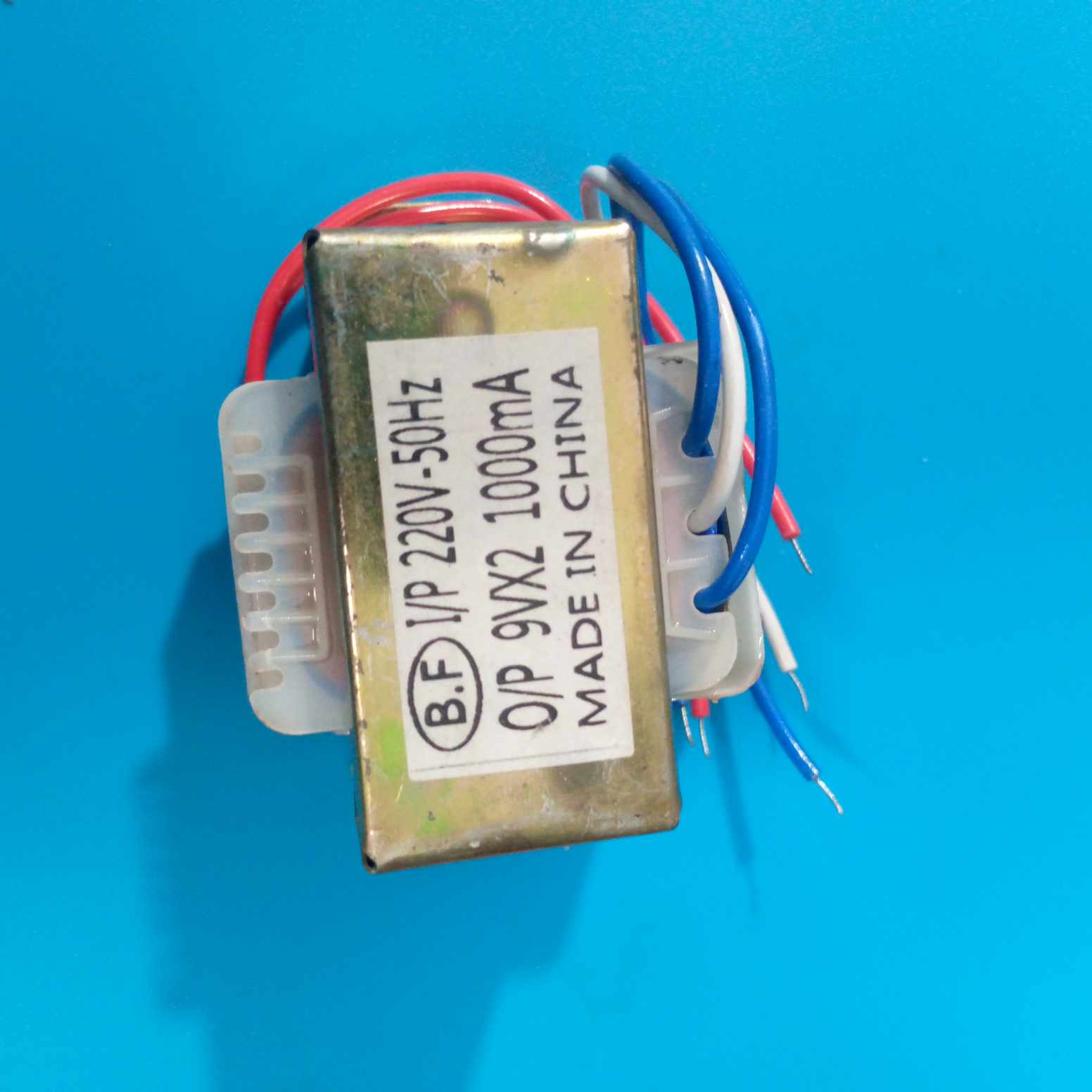 Picture of 1Amp 9V Transformer 9V-0-9V 1000mA Input AC 220V 50Hz Output DC 9V Volt 1A Step Down Transformers For Power Supplies Adapters Electronics Project DIY