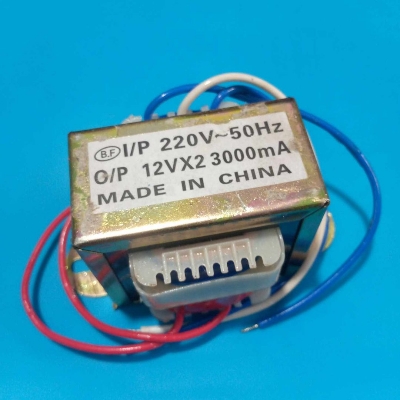 Picture of CHINESE 3Amp 12V Transformer 12V-0-12V 3000mA Input AC 220V 50Hz Output DC 12 Volt 3A Step Down Transformers For Power Supplies Adapters Electronics Project DIY - Multi Plug - Multi Plug
