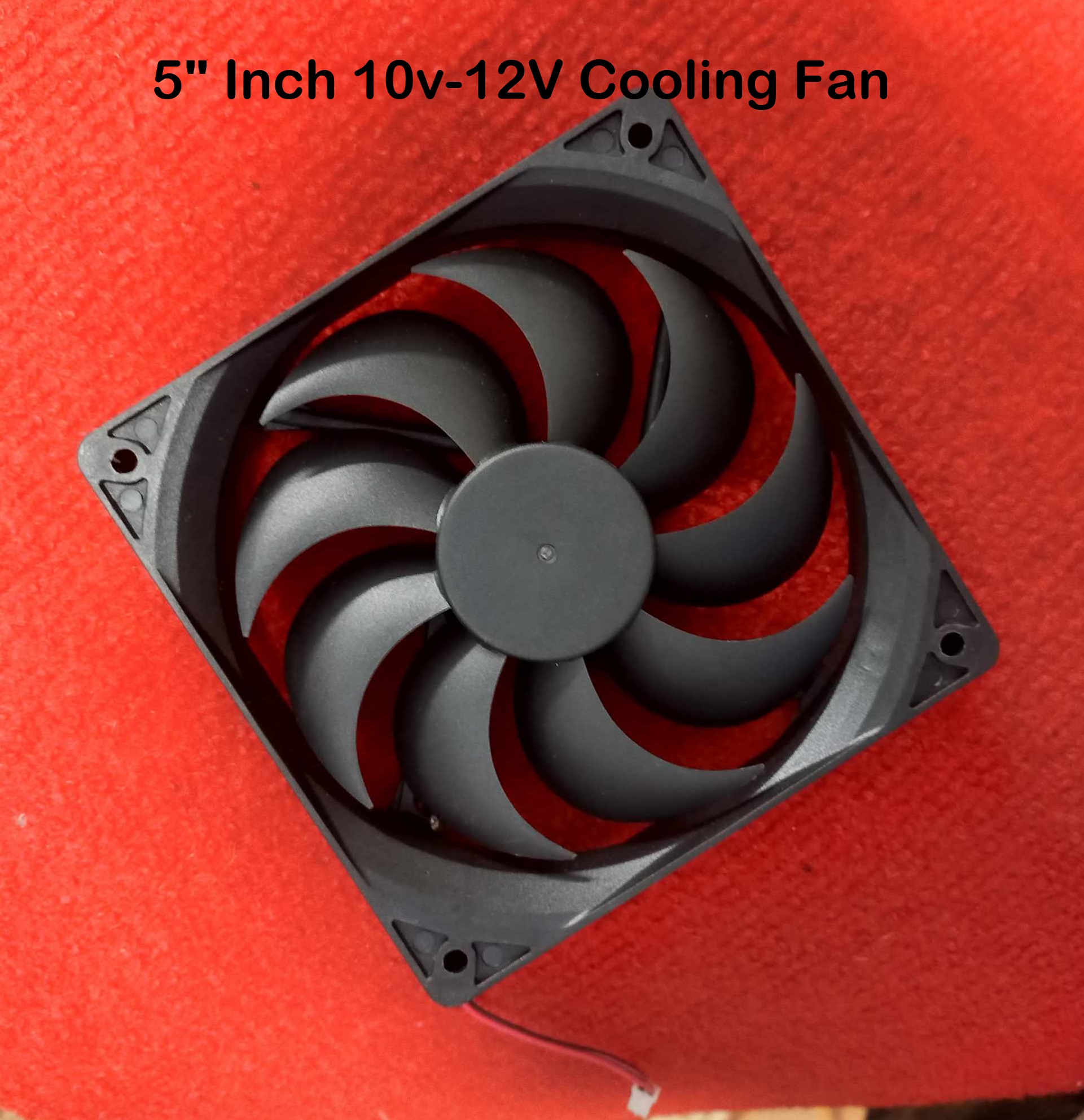 Picture of 5" Inch 10v-12V Cooling Fans 5 Inches DC 10v-12V 127mm Heatsink Cooler Cooling Fan Radiator Heat Dissipation Fan With Cables