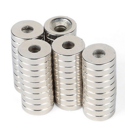 Picture of 15mm Disc Neodymium Magnet 15x3mm With Countersunk Hole Industrial Super Strong Neodymium Magnets Super Strength Permanent NdFeB N35 Magnet For