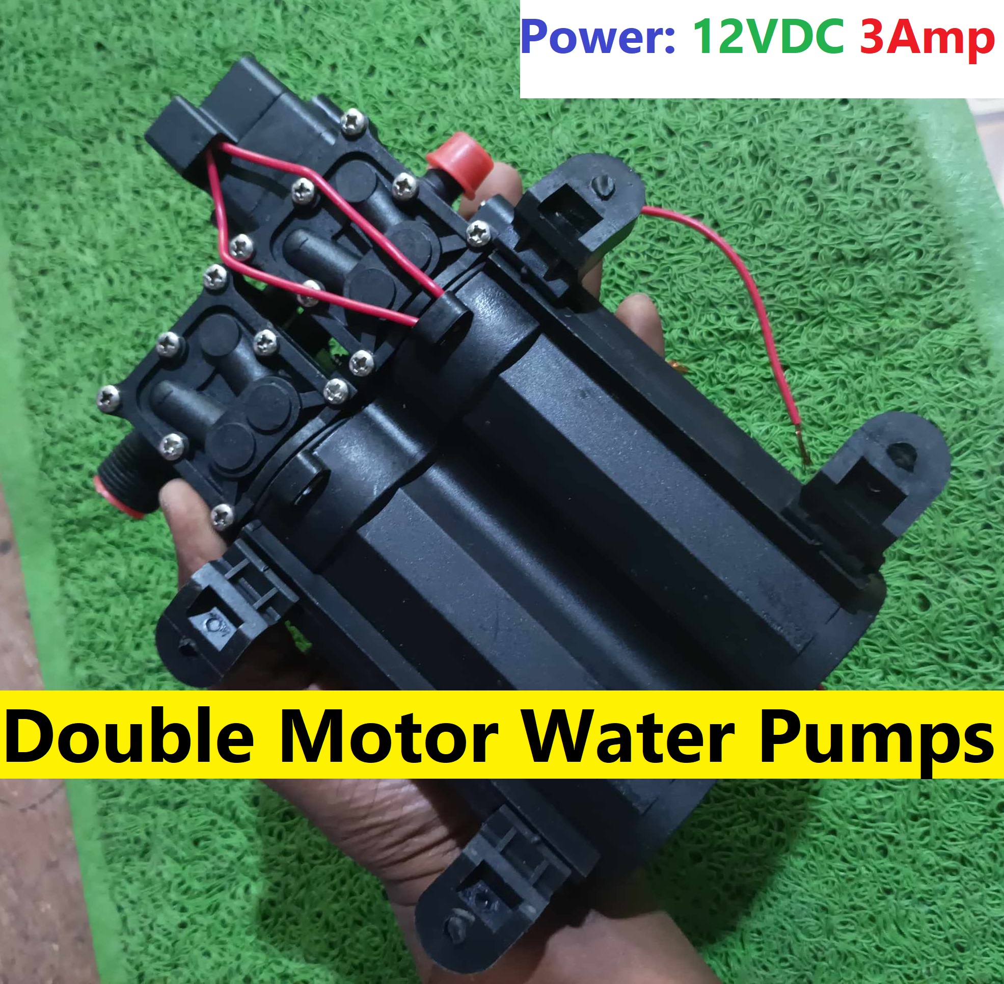 Picture of Double Motor Water Pumps DC 12v 3A 160W For Bike Car Washing Water Pump Garden Irrigation High Pressure Water Pumps