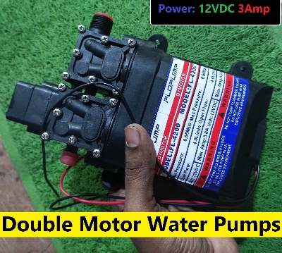 Picture of Double Motor Water Pumps DC 12v 3A 160W For Bike Car Washing Water Pump Garden Irrigation High Pressure Water Pumps