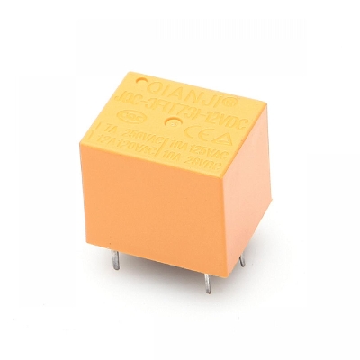 Picture of 2Pcs- YELLOW 12V Relay DC-12V DC12V 7A 250VAC 5 Pin DC Coil SPDT Relay Power Relay PCB Mount Auto Universal Power Relays Switches DC 12V Relay Non Latching