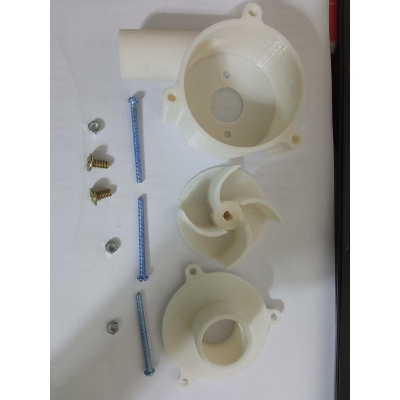 Picture of 3D Print PUMP Kit 775 Motor Water Pumps 3D Print Kit With Screw Set Heavy Duty Water Flow 40-50 Litter Per Minute For DC 775 Motor