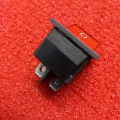 Picture of Iconic Luxe - KCD4 Rocker Switch 16A 250V 4 Pin Black Color Switches 4Pin On Off 2 Positions Full Illuminated Neon RED Indicators