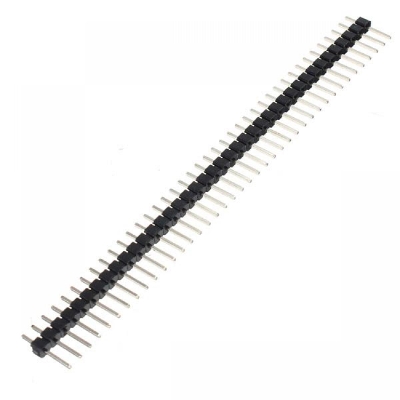 Picture of 5Pcs- MALE 40x1 ROW Male Header Pin 40x1 Straight Pins Single Row 2.54mm Pitch Pin Male Header Connector Cables Strip For Breadboard Friendly