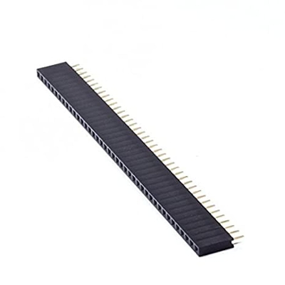 Picture of 2Pcs- FEMALE 40x1 ROW Female Header Pin 40x1 Straight Pins Single Row 2.54mm Pitch Pin Female Header Connector Cables Strip For Breadboard Friendly