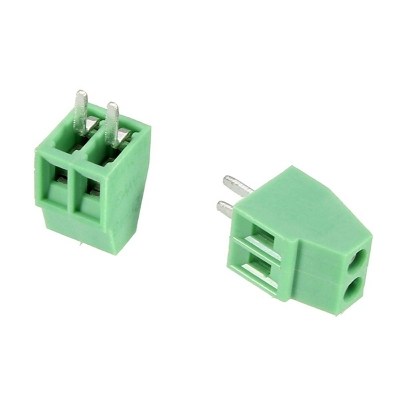 Picture of 5Pcs-2Pin GREEN Color KF301-2P 2 Pin Plug-In PCB Mount Straight Screws Terminal Block Connector 5.08mm Pitch Socket Strips For Electronics Cables Connectors Terminals