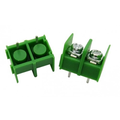Picture of 5Pcs- 2Pin 8.5mm GREEN Color 2 Pin Plug-In PCB Mount Straight Screws Terminal Block Connector 8.5mm Pitch Socket Strips For Arduino Cables Connectors Electronics Circuitry & Parts