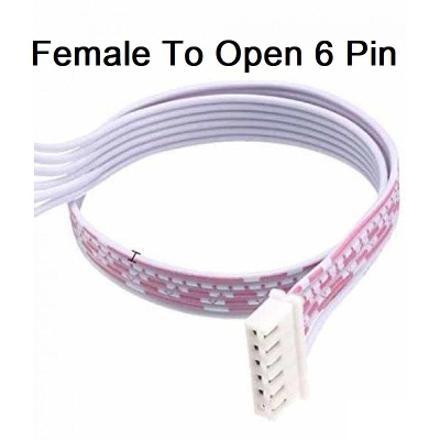 Picture of F-O 6Pin Female To Open 6 Pin 2.54mm Pitch JST XH Connector 27cm Wire With Cable For Electronics Engineering Projects Audio Video Sound Cables DIY