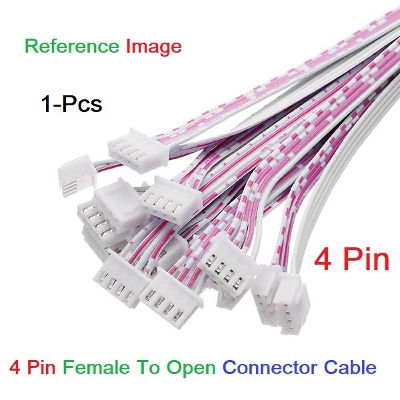 Picture of F-O 4Pin Female To Open 4 Pin 2.54mm Pitch JST XH Connector 27cm Wire With Cable For Electronics Engineering Projects Audio Video Sound Cables DIY